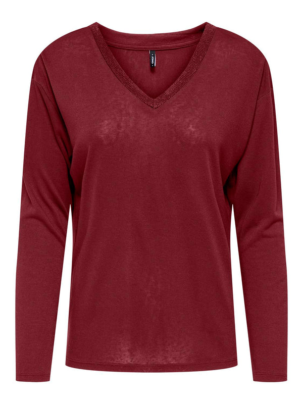 Only V-neck Toppi Cabernet