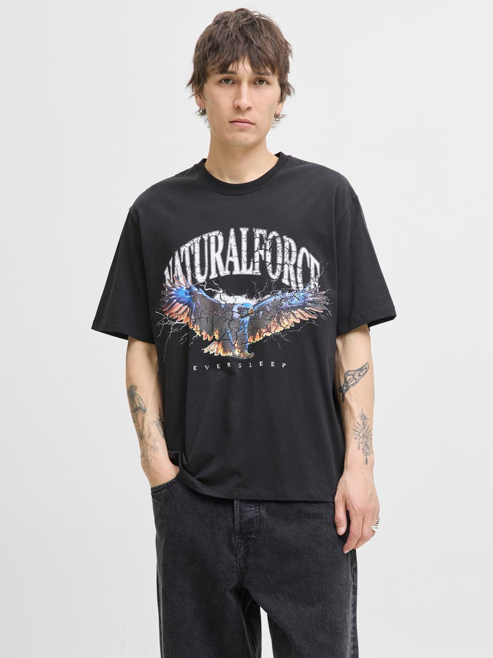 Jack & Jones Eaglerock T-paita Musta Tap - Canny