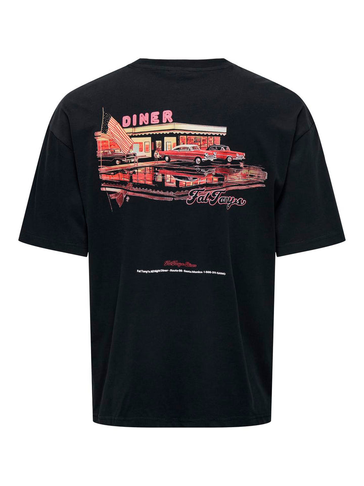 Only & Sons T-paita Fat Tony´s Musta - Canny