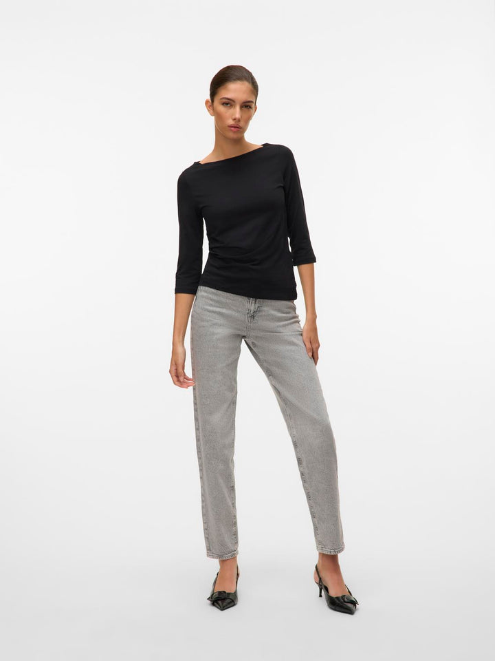 Vero Moda 3/4 Hihainen Paita Musta - Canny