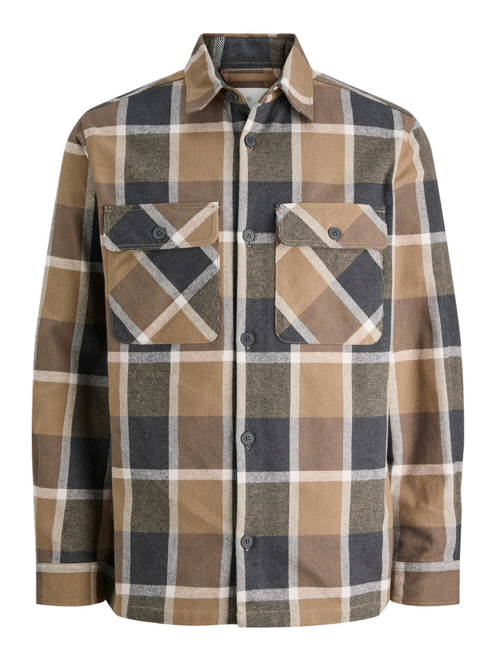 Jack & Jones Overshirt Ruskea Ruutu - Canny