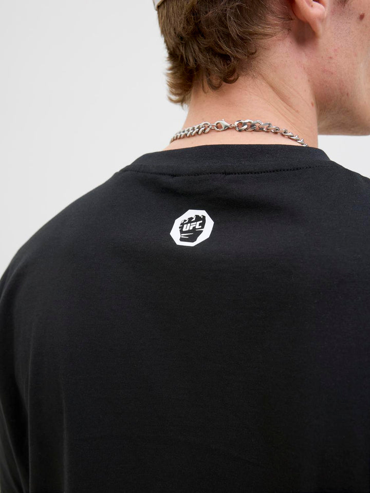 Jack & Jones Musta UFC-lisenssi T-paita - Canny