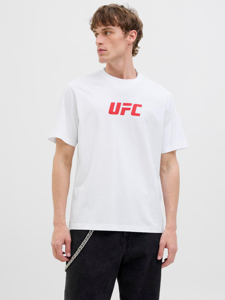 Jack & Jones Valkoinen UFC-lisenssi T-paita - Canny