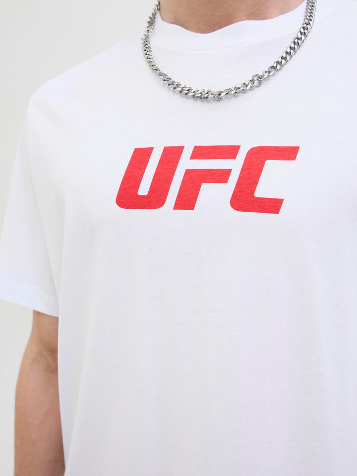 Jack & Jones Valkoinen UFC-lisenssi T-paita - Canny