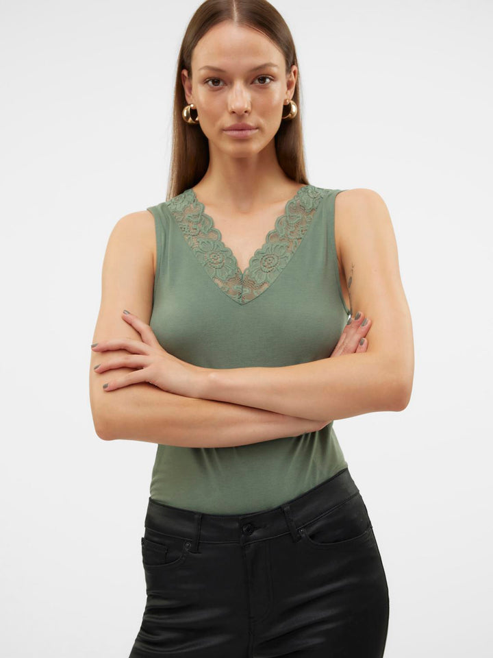 Veromoda Hihaton Pitsitoppi Vihreä - Canny