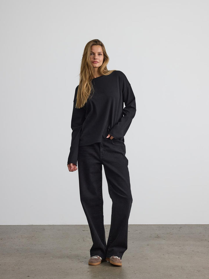 Noisy May Pitkähihainen Toppi Musta - Canny