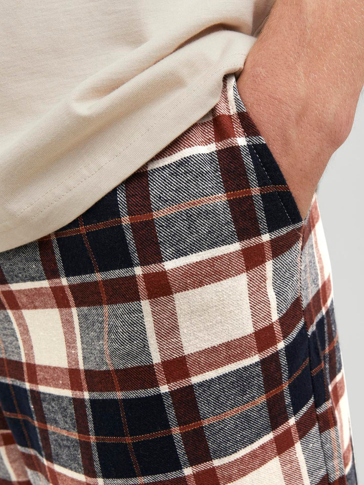 Jack & Jones Ruudulliset Yöhousut Red-White-Blue - Canny