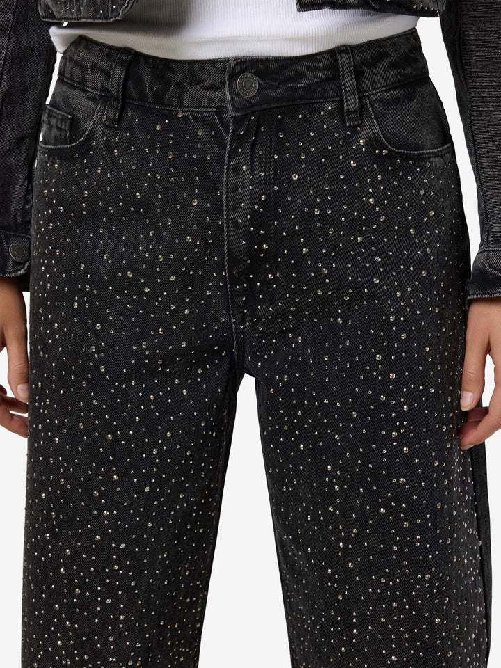 Noisy May Strassikoristeiset Farkut Musta - Canny