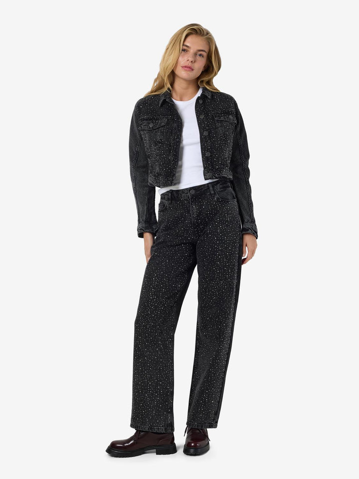 Noisy May Strassikoristeiset Farkut Musta - Canny