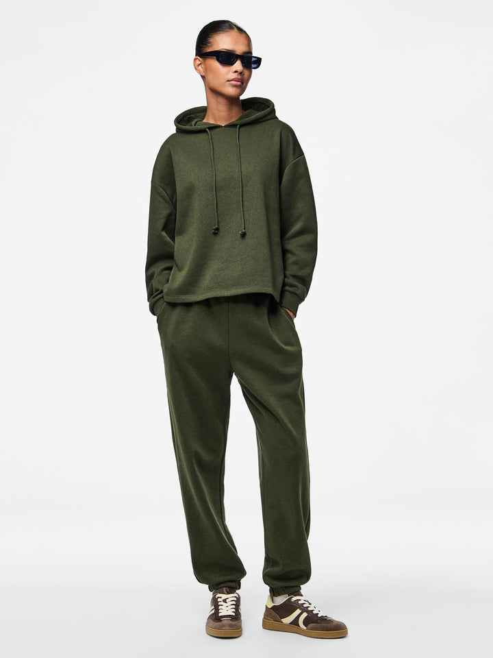 Pieces Svetarihousut Khakinvihreä - Canny