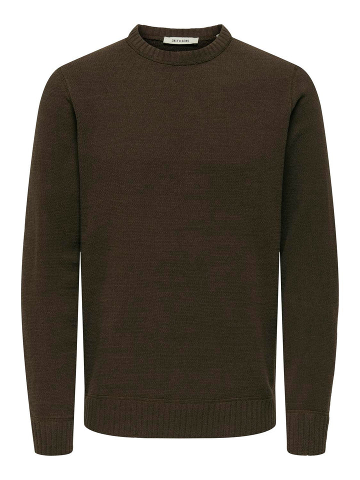 Only & Sons Neulepusero Ruskea - Canny