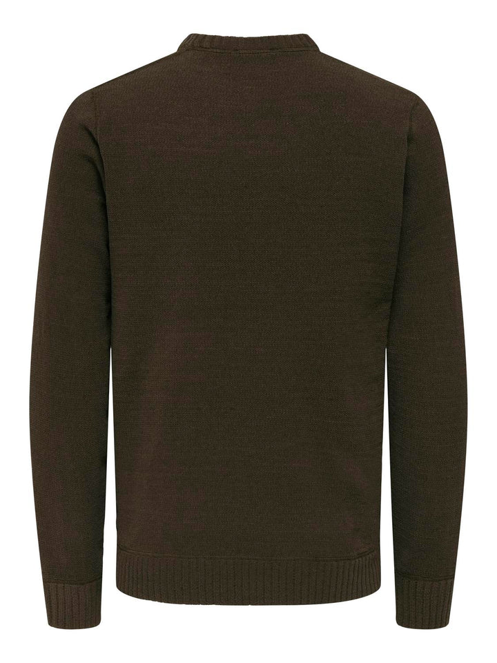 Only & Sons Neulepusero Ruskea - Canny