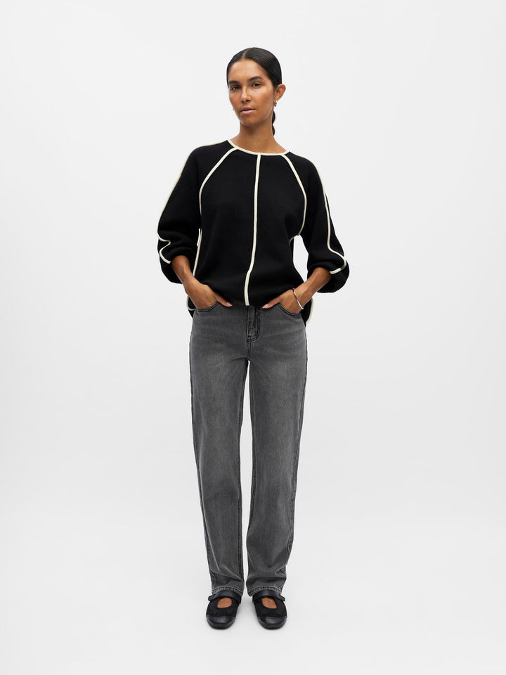 Object Ellen MW Straight Fit Farkut Harmaa - Canny