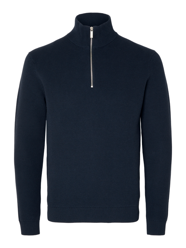 Selected Half Zip Neulepusero Tummansininen
