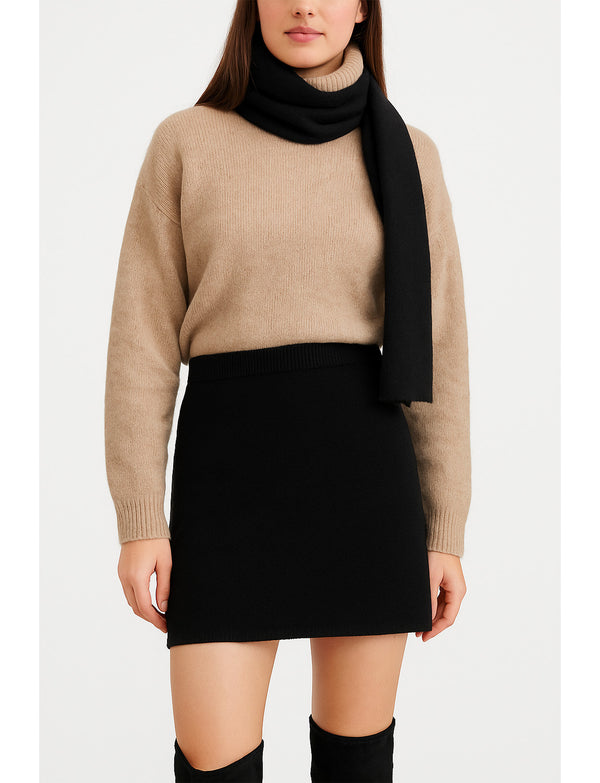 Pieces Neule Minihame Musta