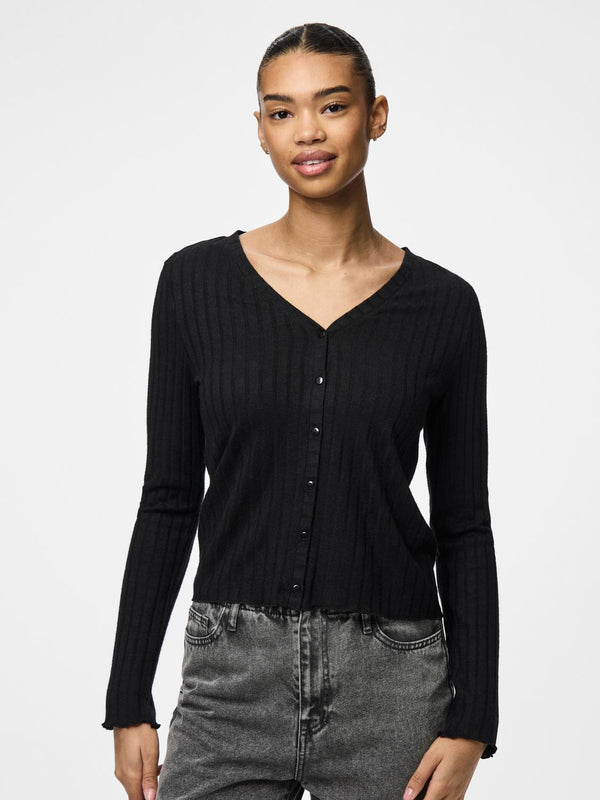 Pieces RibbiNeule Musta