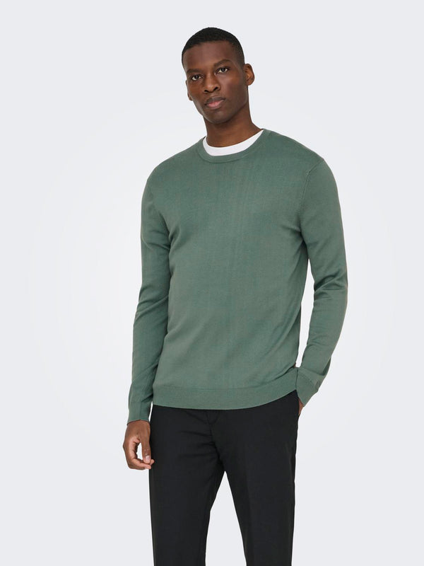 Only & Sons Ohut Neulepusero Vihreä