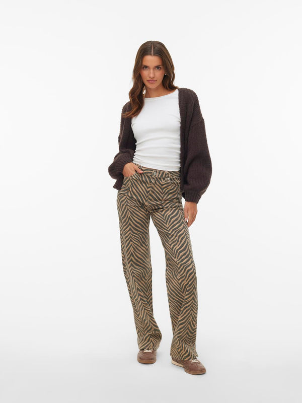 VeroModa Neuletakki Tummanruskea