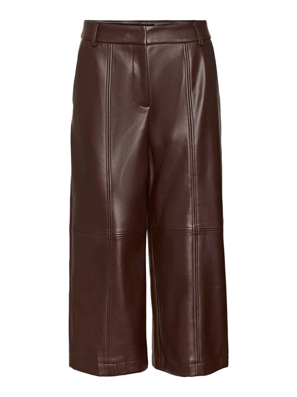 Vero Moda Culotte Coated Ruskea