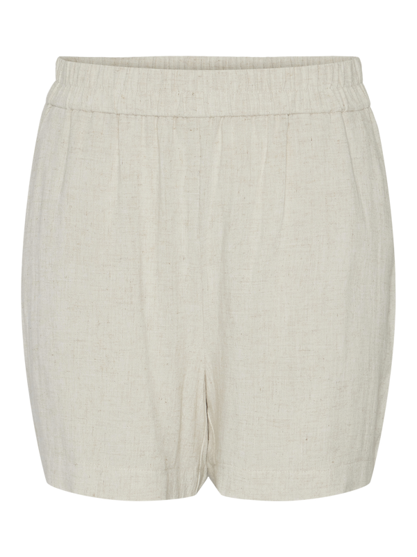 Pieces Pellavasekotteiset Shortsit Beige