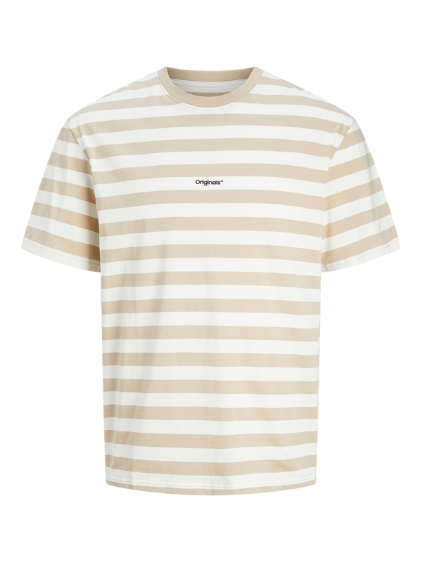 ack & Jones Raidallinen T-Paita Beige